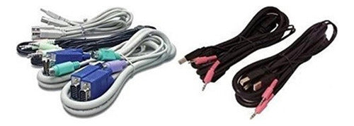 Conjunto De Cables Avocent De 6 Pies 2-hdmi / 2-usb / 1-audi 0