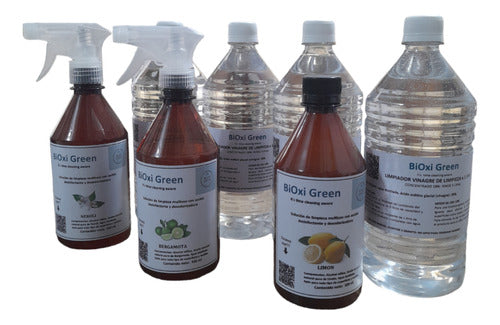 BIOXI GREEN Vinegar Cleaning 28% X 1 Ltr Rinse 3 Ltrs + Baking Soda X 1kg 5