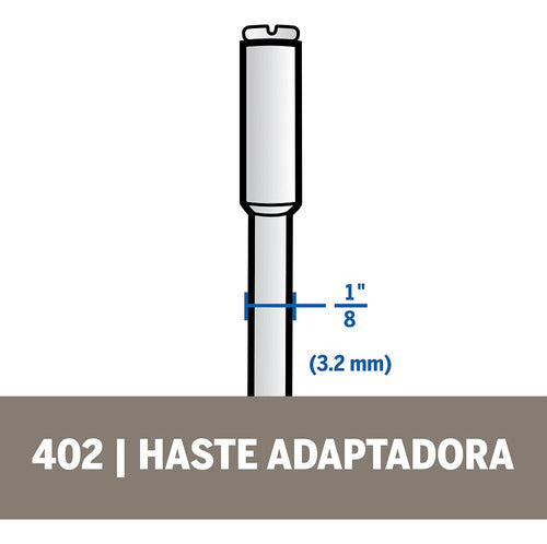 Dremel Mandril Vastago Adaptador Para Disco Minitorno 402 2