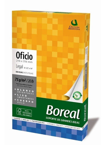 Boreal Legal Folio Paper 21.6x35.5 Cm Box of 5 0