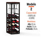 Winery Wine Rack Cellar (8 Bottles and 6 Glasses) 3