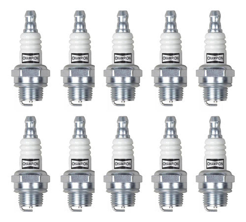 Champion CJ8 Spark Plug Kit X10 for Lawn Mower and Brush Cutter 0