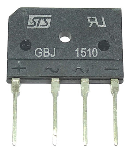 STS Puente Rectificador Gbj1510 15a 1000v 15 Amp Puente Diodos 0