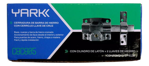 Yark Cerrojo Pasador Llave Cruz Cerradura Barra Yark - Rex 3