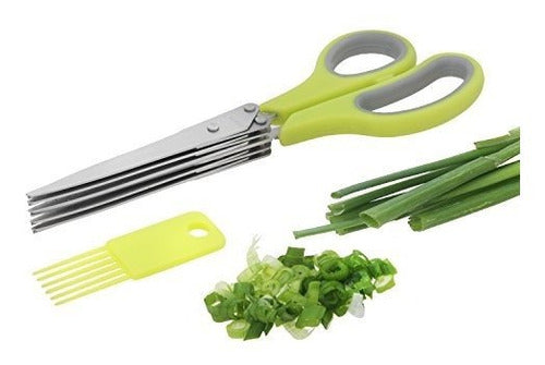 Briausa 5 Blade Professional Herb Scissors Tijera De Cocina 0