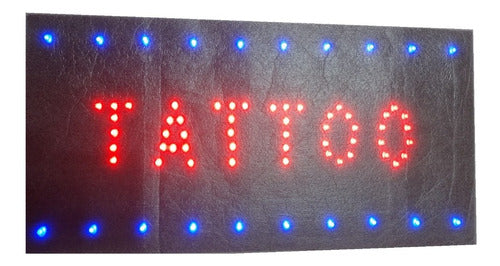 Cartel Led Tattoo 50 X 25 Cm. Nacional 0