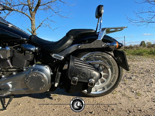 Harley Davidson Softail CLX Leather Saddlebag 2
