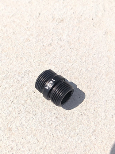 Adaptador De Rosca 14mm Femea X 14mm Macho Airsoft Gbb Metal 3