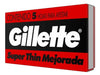 Gillette Red Super Thin Enhanced Razor Blades 5 Units 2