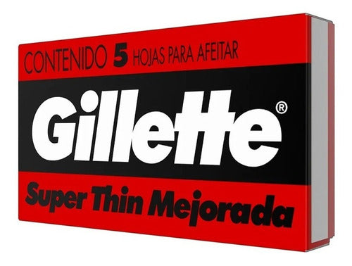 Gillette Red Super Thin Enhanced Razor Blades 5 Units 2