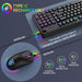 KOLMAX Teclado Mouse Combo Inalámbrico Videojuegos Gamer Iluminados 5