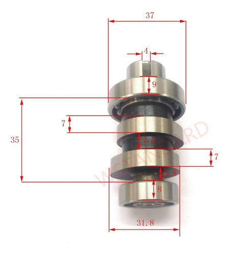 Arbol De Levas P/ Honda Cb1 W Standard 2