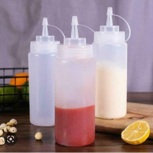 CL Pack of 4 Salsa Squeeze Bottles - Mustard, Mayonnaise, or Oils 1