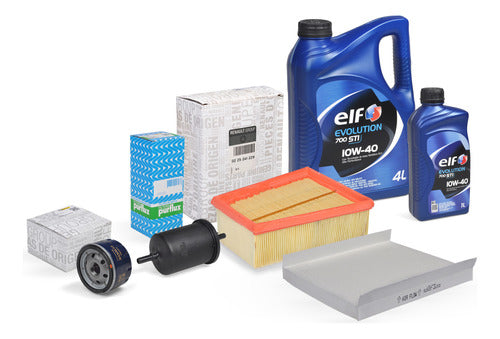 Kit Filtros Y 5 Lt Aceite Renault Logan 1.6 16v K4m Completo 0