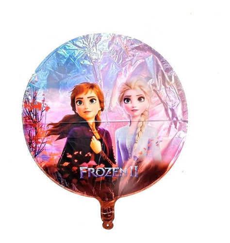 Globos Redondos Frozen Metalizados 45cm X5 Unidades 0