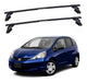 Eqmax Black Steel Roof Bars Honda Fit 0