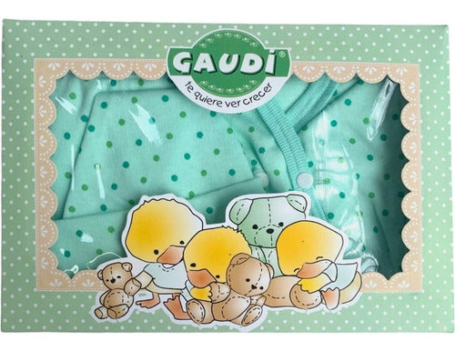 Derqui Bebe Set X3 Bebe Batita Pantaloncito Y Gorrito En Caja Regalo 4