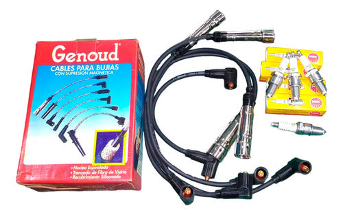 Genoud VW Gol 1000 Mil 1.0 8V Spark Plug and Cable Kit 3