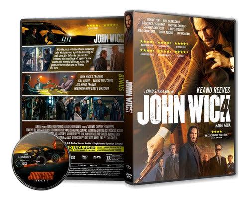 DVD John Wick 1 2 3 4 Complete Saga 4