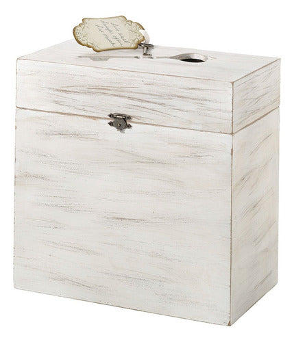 Lillian Rose White Country Rustic Wedding Card Box 0