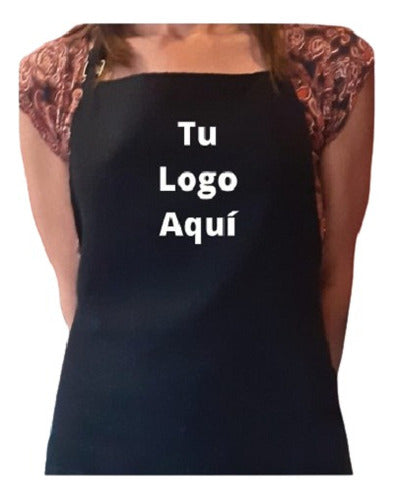 INDUPYM Delantal Cocina Logo Personalizado Bordado Tela Antimanchas 1