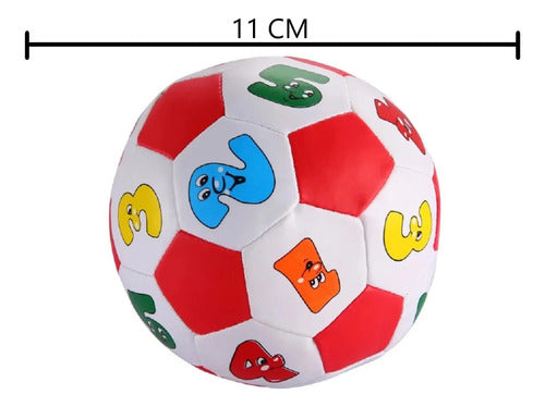 Kit 3 Bolas Futebol Pedagógicas Coloridas Bebê Macias Leve 3