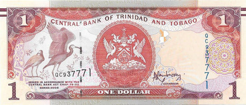 Trinidad and Tobago 2009 Uncirculated 1 Dollar Banknote 0