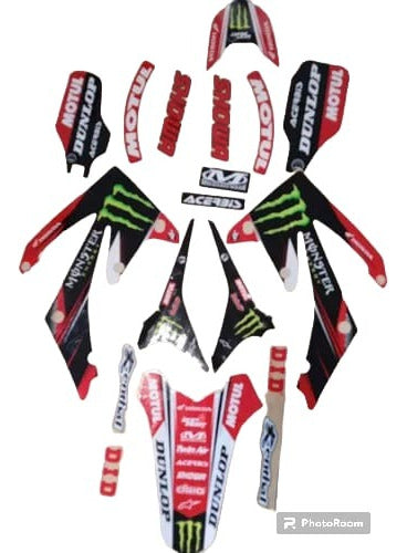 West Coast Honda Crf 250 10/11 Graphics Kit Laminated Thick 0