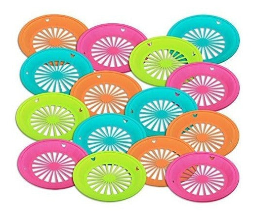 MegaChef 1 Dozen of Reusable Plastic Holders for 9 Paper Plates 0