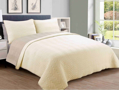Premium Reversible 1 1/2 Pza Quilt Bedspread Soft Various Colors Ch 4