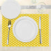 Lunarable Yellow Place Mats Conjunto De 4 Picnic Inspired Cu 1