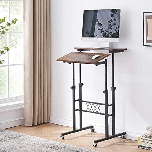 Vecelo Adjustable Height Standing Desk Carriage 1