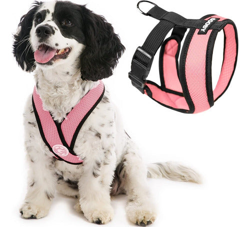 Gooby Comfort X Head In Harness - Pink, Large - No Pull Small Dog Harness Patented Choke-free X Frame 0