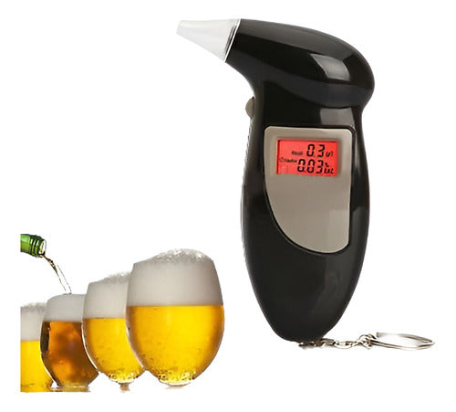 Digital Alcohol Aliento Probador Analizador De Aliento Detec 0