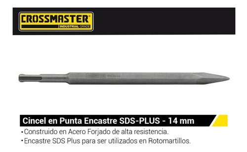 Crossmaster SDS Plus Chisel Point 250mm for Rotary Hammer 3