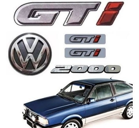 Kit Emblemas Insignias Volkswagen Gol Gti 2000 0