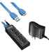 U.s. 4 Puertos Usb 3.0 Hub/switches + Cable Del Adaptador De 5