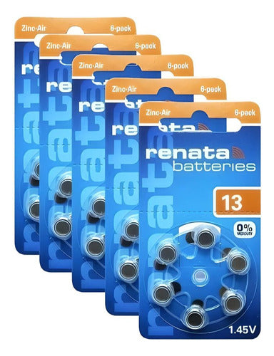 Renata Hearing Aid Batteries PR48 60 Units 1