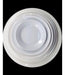 Prisma White Ceramic Flat Plate 20 cm 1