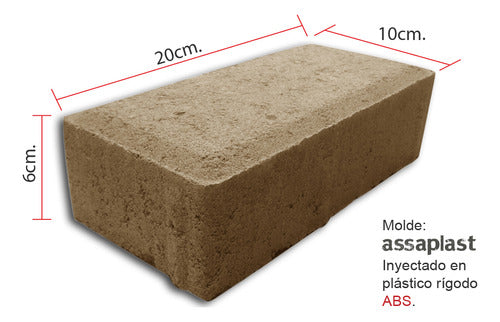 Assaplast Uruguay Moldes Para Fabricar Adoquín Rectangular De Hormigón 2