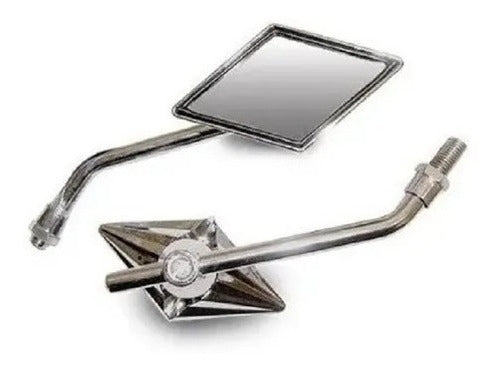 RPM Mini Tuning Diamond Chrome Mirror for Honda Zanella and More 1