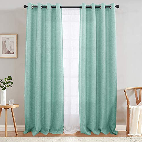 Inchan - Linen Fabric Room Darkening Curtain 0