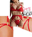 Sexy Lace Lingerie Set: Bralette+Thong+Suspender Belt+Optional Stockings 5