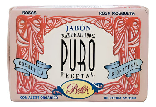 Jabón Vegetal Rosa Mosqueta Y Rosas Sólido Boti-k Puro 85gr 0