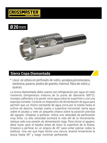 Crossmaster Diamond Core Drill 22 Mm 1