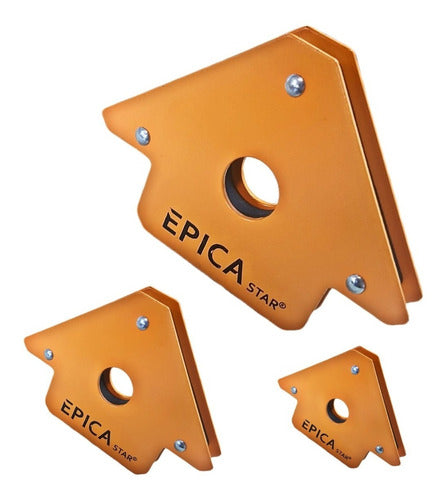 Epica Star Set 3 Magnetic Welding Squares 75lb 50lb 25lb 0