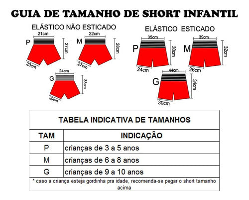 Calção Short Muay Thai Kickboxing Super Girl Kids Infantil 1