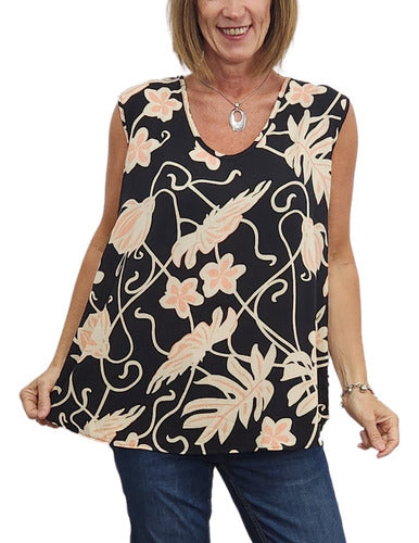 A Tua Cara Blusa Lino Sol Busto 120 Cadera 130 Largo 73 Cm 0