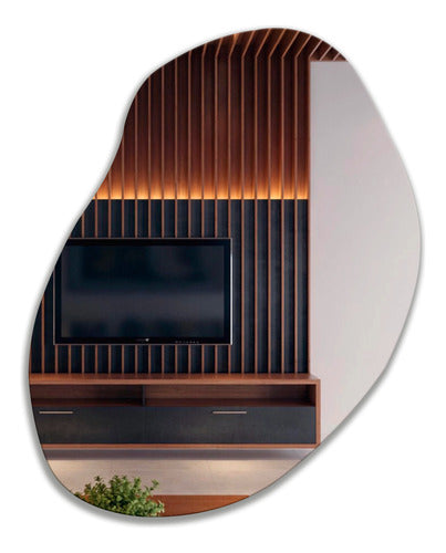 Irregular Shaped Mirror 70 Cm X 90 Cm Model 9 0