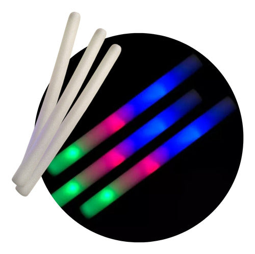 Genérica 10 Barras Goma Espuma Luminosa Led Rompecocos Multicolor 0